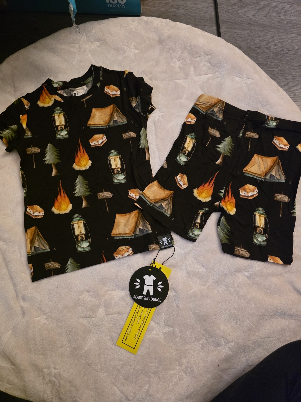 Bamboo Kids Camping Print Pajama Set